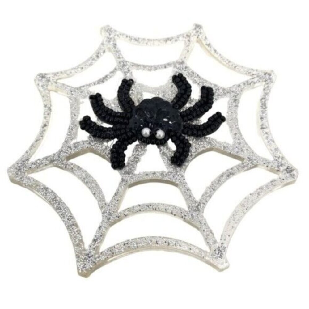 Vintage Hallmark Halloween Spider Spiderweb Pin Boo Bazaar